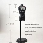 2pc 1 6 Mini Male Torso Body Form Doll Mannequin Garment Display Rack Bust Model