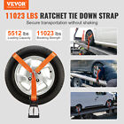 Vevor Ratchet Tie Down Straps With Snap Hook For Car Trailer Hauler Towing 4 Pcs