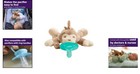 Bpa Free Philips Soothie Snuggle Pacifier For Infants 0m  - Lovable Monkey