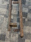 Vtg Antique Barn Door Roller hanger 1 1 4  Flat Track 2 Pcs Total 9  7 