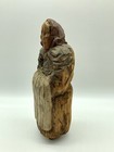 Vtg Primitive Hand Carved Wood Old Woman Figure Rustic Painted Folk Art Naive