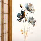 Removable Flower Lotus Wall Sticker 3d Wall Art Vinyl Mural Diy Decal Home Decor