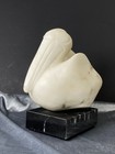 Vintage Modernist mid-century Marble Pelican Sculpture