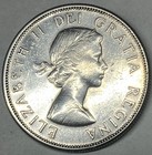 1958 Canada 50 Cents Canadian Silver Half Dollar  An Au Beauty   