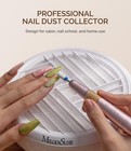 Melodysusie Compact Nail Dust Collector Lightweight Designhpro 3800rpm Portable
