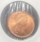1971 1p New Penny Rare Exceptional Error Coin - Double Struck On Obverse Of Coin