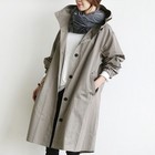 Women Windbreaker Jacket Casual Loose Button Pockets Hooded Quick Dry Windproof