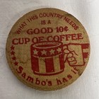 8 Sambo   s Wooden Nickel Tokens - Sambo s 10 Cent Coffee Coin Anywhere