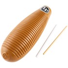 Lp Lp243 Super Guiro Hand Percussion Brown Plastic Includes Scraper
