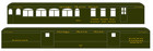 K4 Ho Scale Decals Nickel Plate Road Heavyweight Passenger Cars Dulux Gold