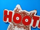 Vintage Hooters Restaurants Cat Porcelain Enamel Metal Sign 9  X 6  Inch