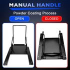 9x9  Black Sliding Grain Gate For Feed Bin   Truck Unloading Manual Flow Control