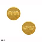 Pair Us Army  ohio  National Guard Enlisted Collar Discs   Stamped   Gemsco Usa