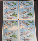 Vintage 1988 Hallmark Cards Stickers Fighter Jets Planes 4 Sheets