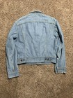 Vintage Lee Riders Denim Trucker Jacket  Mens S Usa 70s Distressed Light Wash