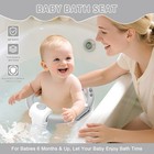 Baby Bath Seat For Babies 6 Months   Up  Non-slip Toddler Bath Seat With 5 Pc   