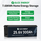 24v 300ah Deep Cycle Lithium Battery Lifepo4 200a Bms For Rv Solar Boat Off-grid