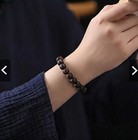 Wild Agarwood Beaded Bracelet Resinous Floral Scent Genuine Malaysia 10mm New