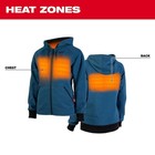 Milwaukee M12 Womens Heated Hoodie Kit Blue Medium