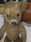 Antique Steiff  Mohair Bear W  Humpback   Red Eyes jointed