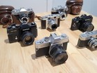 Vintage Camera Lot- Minolta  Zeiss Ikon  Mamiya  Skymaster- 35mm Film