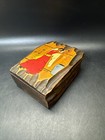 Vintage Wooden Hand Painted Trinket Box