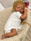 African American Girl 18  Black Reborn Baby Dolls Full Body Vinyl Toddler Gift