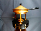 1920s Antique Copper Chafing Skillet S  Sternau Ny Skillet Double Boiler   Lid