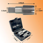 1-1 4 -11-1 2 Npt Pipe Tap  Precision Carbon Steel Npt Tap Set For Clean Accurat