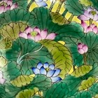 Chinese Famille Rose Porcelain Hand Painted Exquisite Lotus Pattern Powder Box
