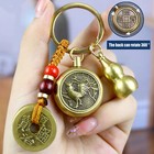 Feng Shui Keychain Brass Gourd Keychain Chinese Zodiac Feng Shui Lucky Key Chain