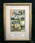 Girl Scout Promise Tin Set With Artist Signed Original Print - Very Unique Item