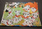Vtg Disney 101 Dalmatians Twin Flat Sheet Only Bright Vibrant Colors Bedding Usa