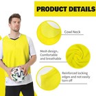 Puluomasi 12 24 48pcs Pinnies Youth Team L for Adults   Yellow blue-12 