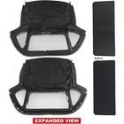 Convertible Soft Top W o Zipper For Mg Mgb 71-1980 Black W  3pcs Plastic Windows