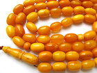 Amber Rosary Islamic Prayer 66 Beads Baltic Genuine Stone tasbih Misbaha Kahram