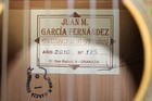 Juan M Garcia Fernandez Flamenco Blanca Classical Guitar  Luthier Of Spain 2010