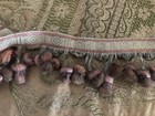 Antique 19th Century French Woven Trim With Tassels     86  Long     2 5  Wide