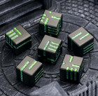 Technology Cyberpunk Shadowrun Warhammer Inspired D6 Metal Dice Set Of Six