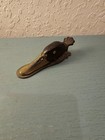 Antique Victorian 19th Century Brass   Castiron Duckhead Paper Clamp  Glass Eyes