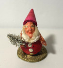 Vintage Putz Pixie Elf Gnome Christmas Ornament - Holiday Decor - Japan
