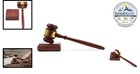 Wooden Gavel And Sound Block 1 Pack 10 1 4 In Judge Auctioneer Set