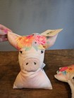 Farm Nursery Mini Pillows Lamb And Pig Floral Print New Barn Farmhouse Baby