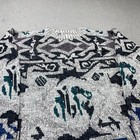 Method Sweater Womens Med Gray Tribal Abstract Geometric Knit Crewneck Pullover