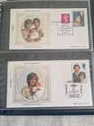 Benham 1st Day Silk Covers In Binder   11 Charles   Di Wedding  William  Harry