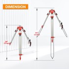 Universal Survey Tripod aluminum Heavy Duty Contractor Tripod quick Clamp 5 8   