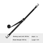 New Durable 15 Ft X 1 In Ratchet Tie-down Strap With S-hook     Heavy Duty  Secure
