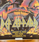 Def Leppard Pittsburgh Pa Aug 12 2022 Tour Concert Poster Excellent