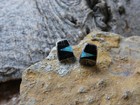 Black Onyx Opal Sterling Silver 925 Vibrant Gemstone Stud Post Earrings New Ar98