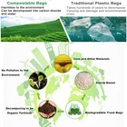 Compostable Trash Bags  3 Gallon Biodegradable 1 Count  pack Of 100   Green 